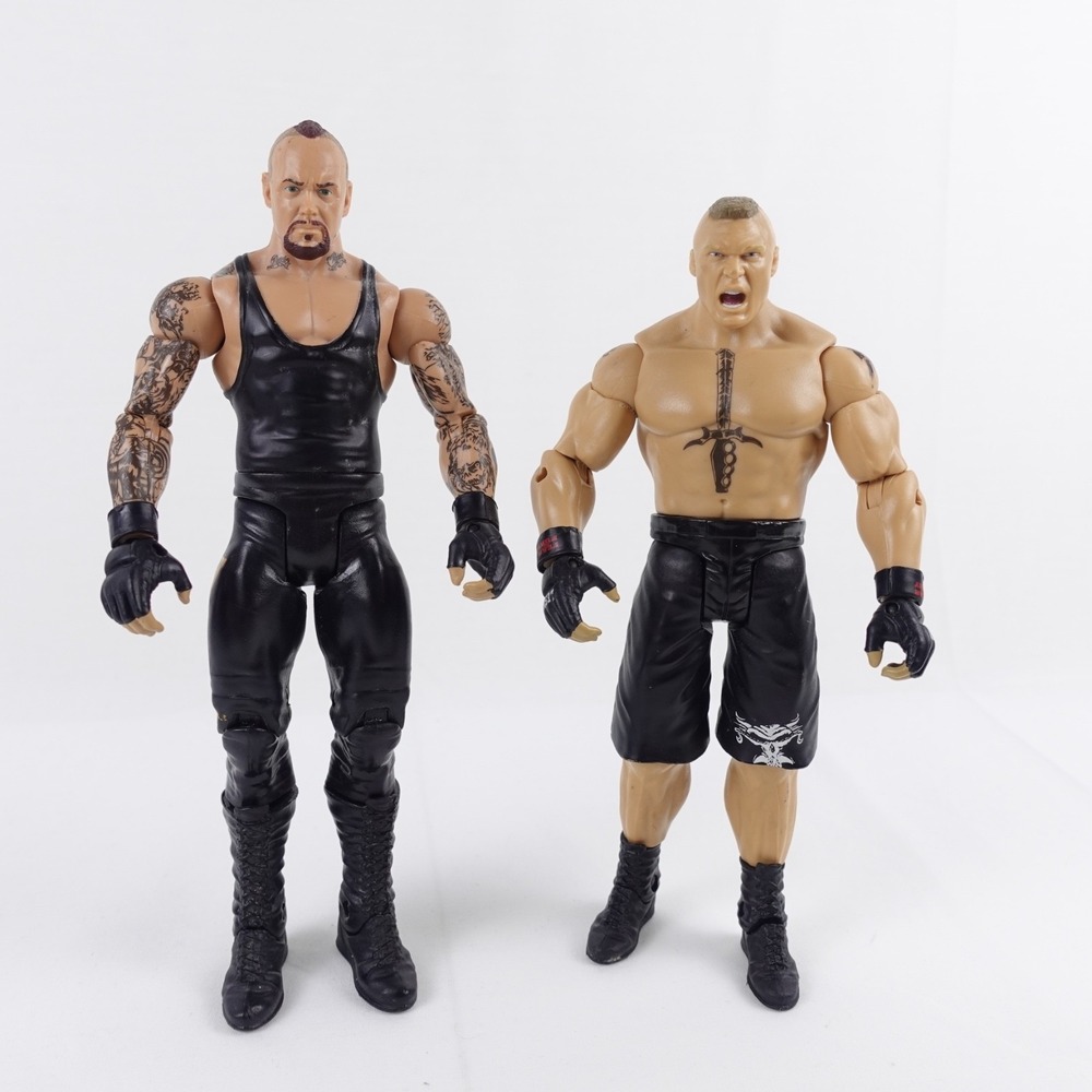 WWE Brock Lesnar Vs Undertaker Battle Pack Wrestling Mattel Loose